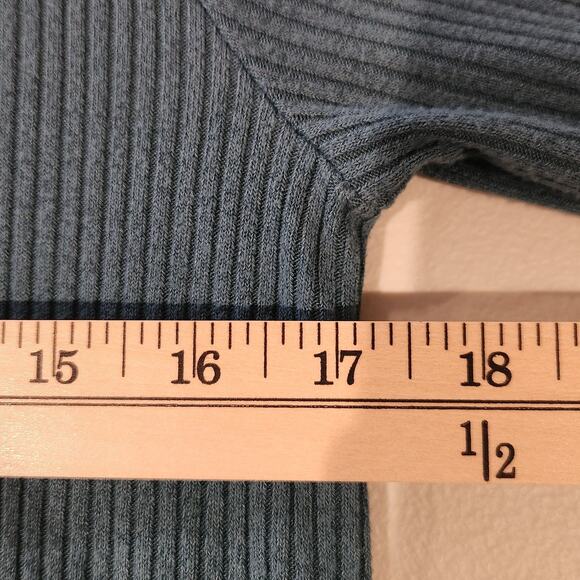 Athleta Teal Harmony Pose Wrap Open Hooded Cardigan Size XS Oversized Pockets - Picture 8 of 11